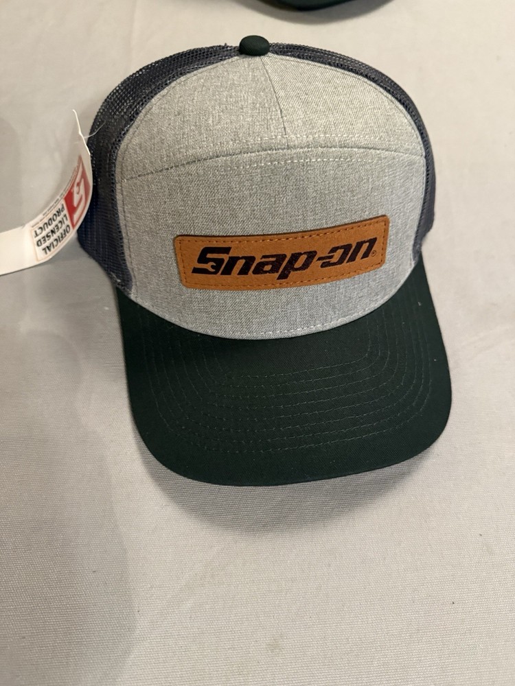 Snap On Tools Hat Gray Green New Adjustable