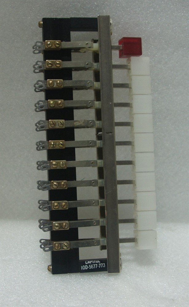 11 Button Jukebox Selector Push Switch Assembly, Capitol 10D-5677-773, 10+Reset