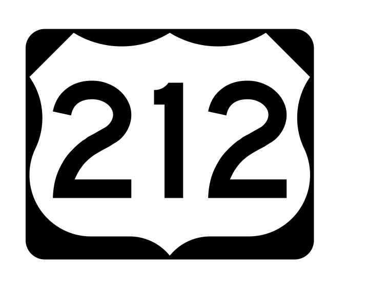 US Route 212 Sticker Decal
