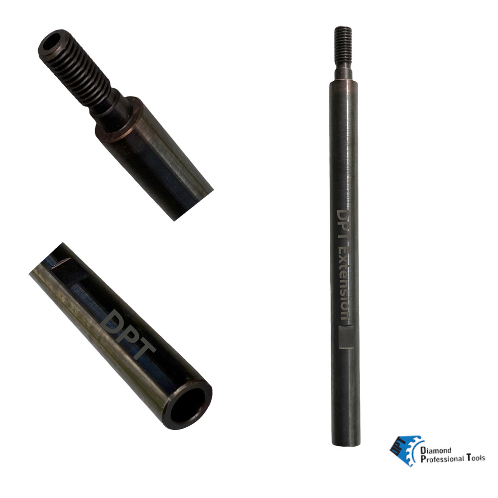 12" Core Drill Bit Extension Adapter for Dry Diamond Core Bits, 5/8"-11 Thread