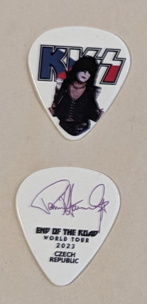 KISS 2023 End of the Road CZECH REPUBLIC Flag Guitar Picks
