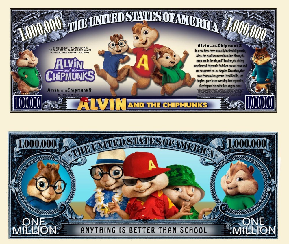 Alvin & the Chipmunks Novelty Bill With a Soft Polly Sleeve