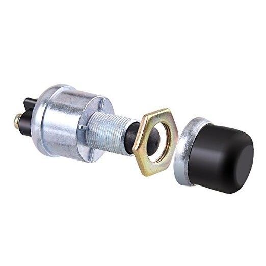 Push Button Starter Switch 12V 20A, Waterproof Momentary Start Switch for Car