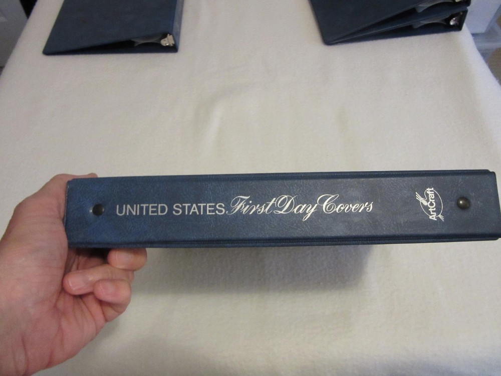 Lot of Three ArtCraft FDC First Day Cover 3-Ring Binders; Excellent condition