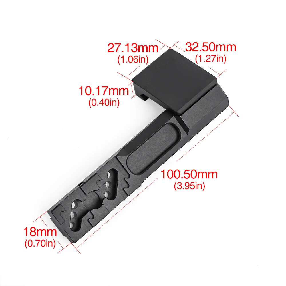 Tactical M600 M300 Flashlight Offset Base Mount Keymod Picatinny Mount Light