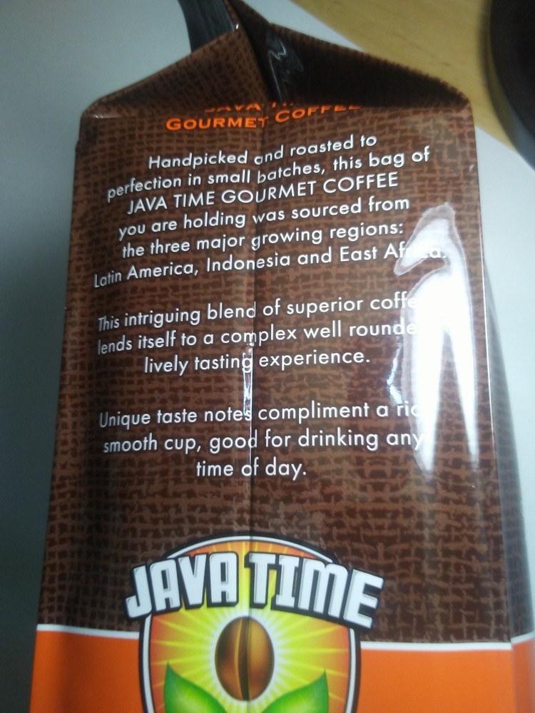Java Time Gourmet Coffee, 26-Ounce 100% Premium Arabica coffee