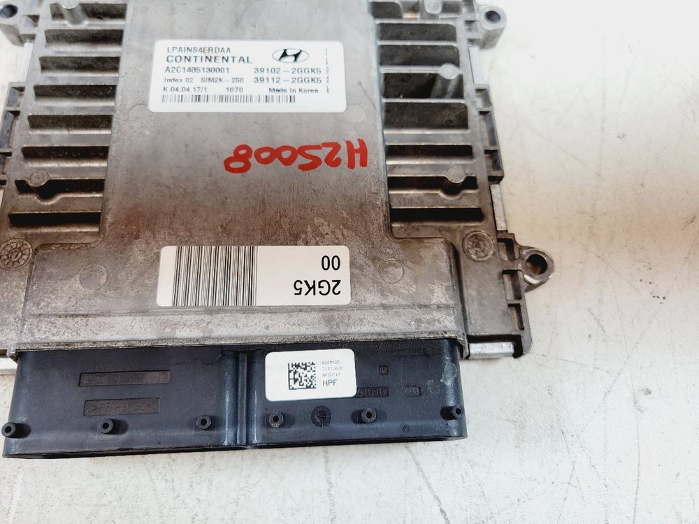 2017 2018 2019 HYUNDAI SONATA 2.4L SULEV ENGINE CONTROL MODULE WITH IMMOBILIZER