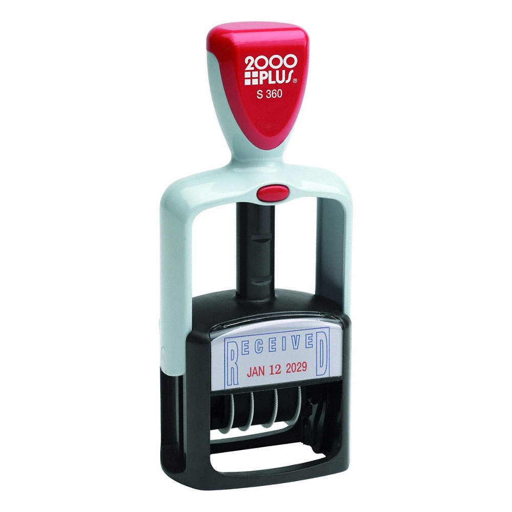 2000PLUS 038861 Self-Inking Message Date Stamp 4YDC7