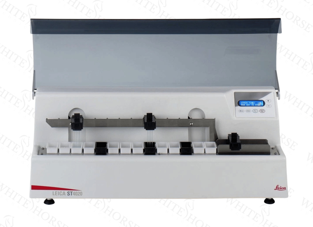 Leica Biosystems ST4020 Slide Stainer – Small Linear Histology Staining System