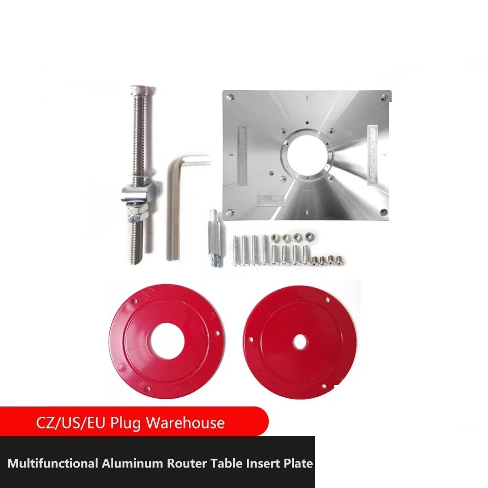 Aluminum Router Table Insert Plate Trimmer Engraving Machine Woodworking Bench