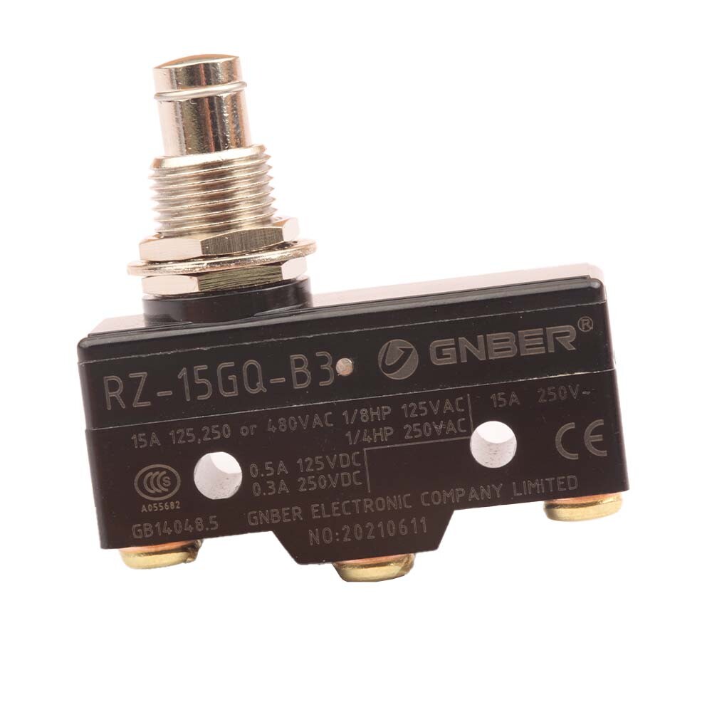 1PCS RZ-15GQ-B3 momentary limit microswitch actuator push buttton panel mount