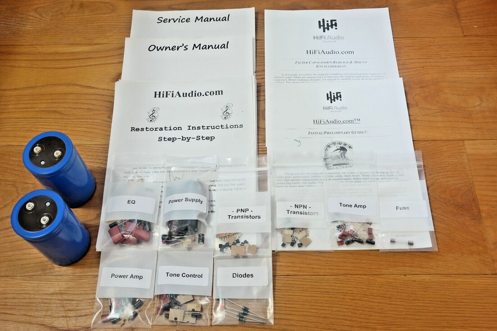 Accuphase E303 amplifier capacitor restoration upgrade filter kit