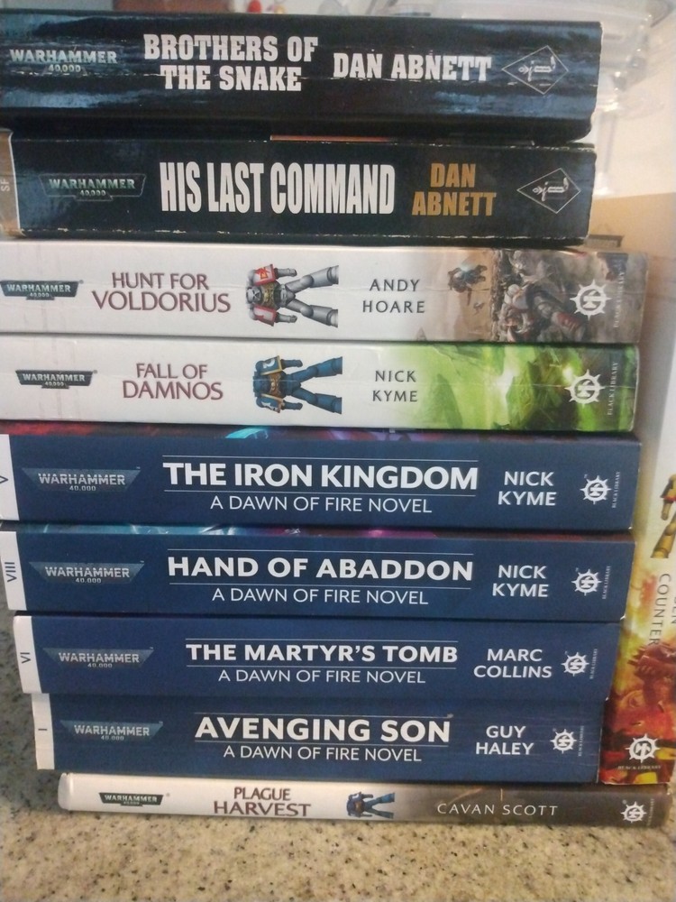 Warhammer 40k Black Library Book Multilist