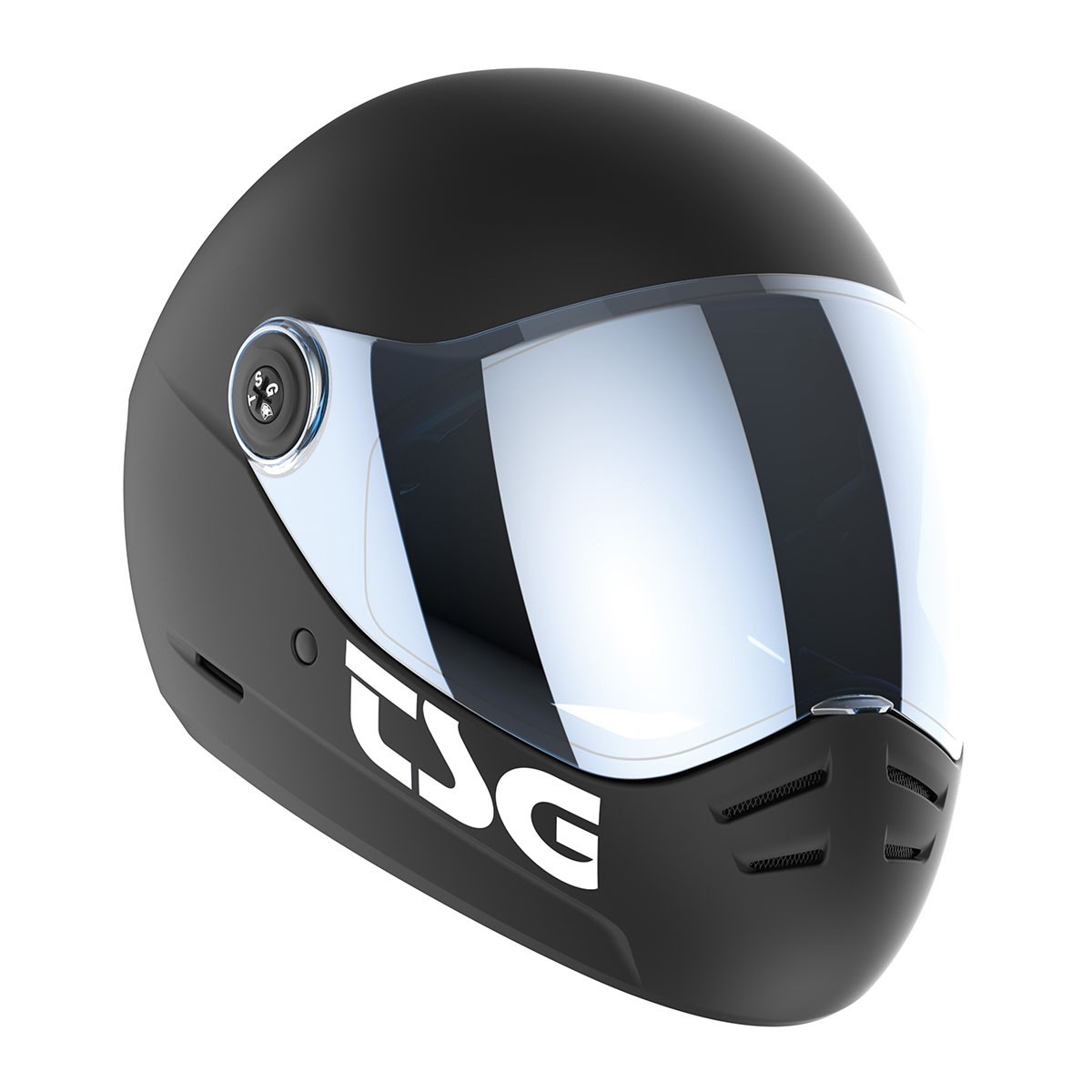 TSG Pass 2.0 Full Face Helmet , Downhill Skateboarding, M (56-58 cm), Black