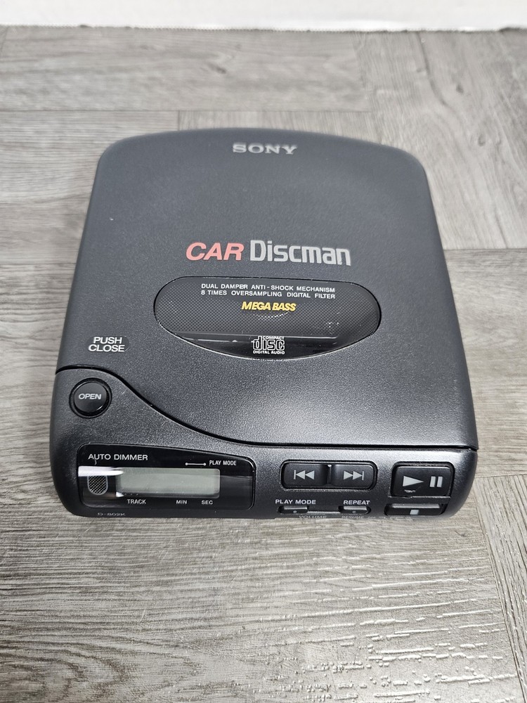 Sony Discman D-802K Portable Compact Car CD Player UNTESTED  Unit Only R1