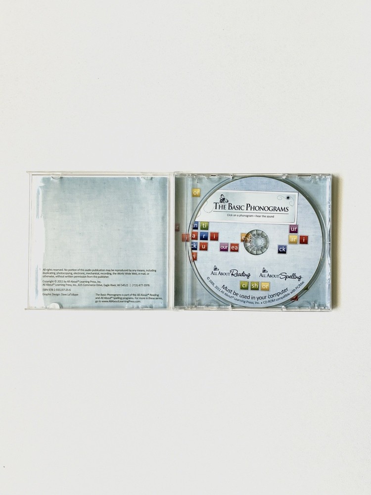 Basic Phonograms Interactive Disc – All About Learning Press, Tested, Works
