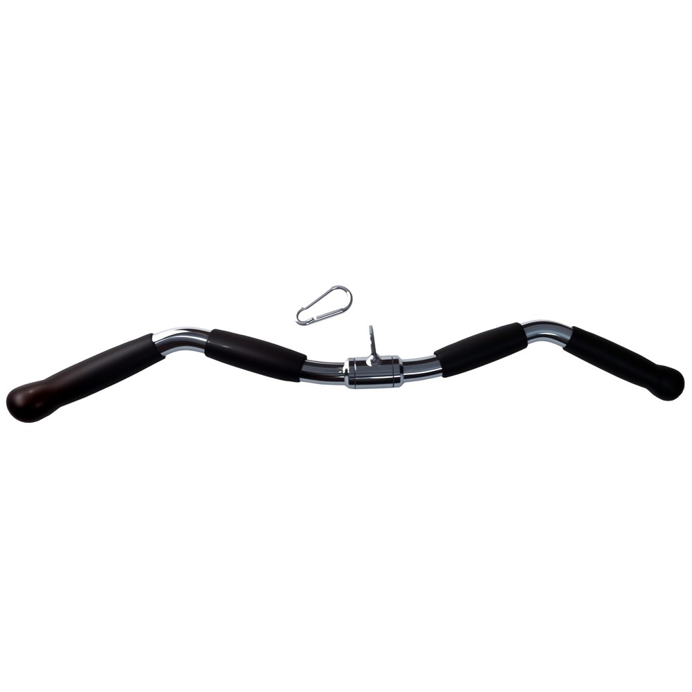 yuhqc Lat Cable Machine Attachment Curl Pulldown Barbell Revolving Bar, Multi...