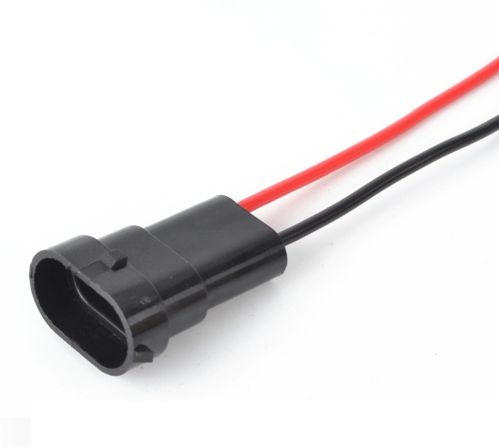 HID Kit Extension Wire H11 Two Harness Head Light Low Beam Replacement Socket OE