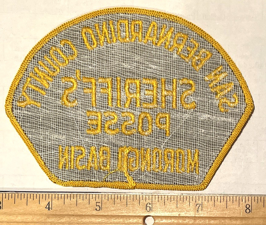 SAN BERNARDINO Sheriffs MORONGO Basin POSSE Patch