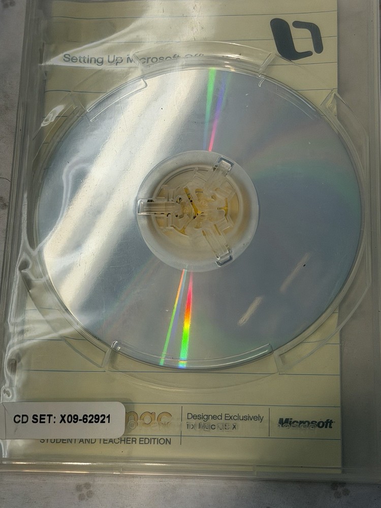 RARE Microsoft Office: Mac v. X for OS X