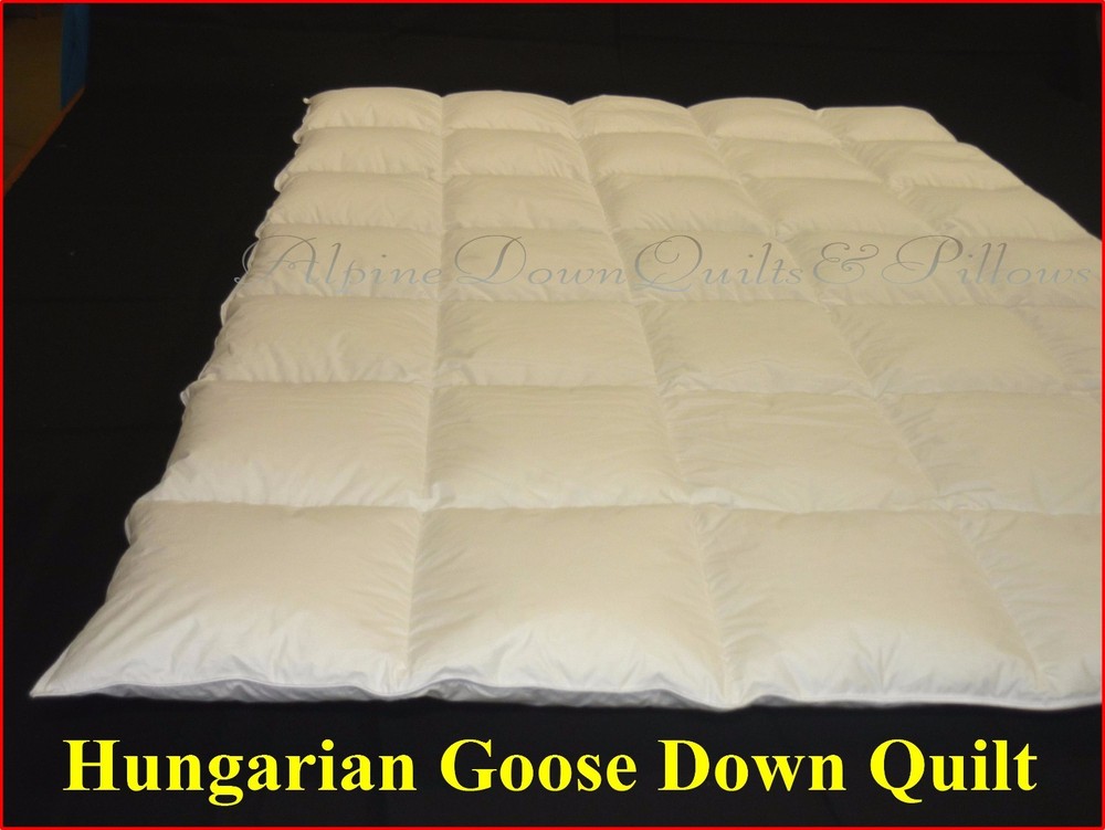 HUNGARIAN GOOSE DOWN QUILT DOUBLE SIZE - WINTER ULTIMATE - COTTON CASING