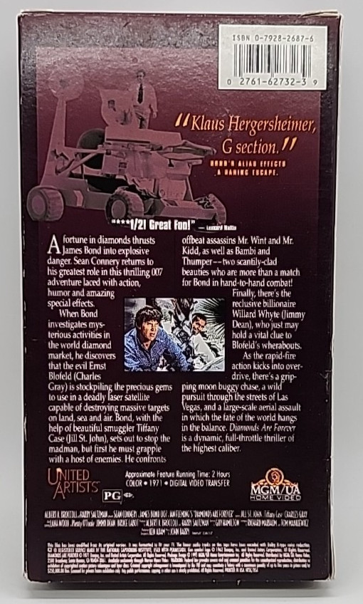 Diamonds Are Forever (VHS)