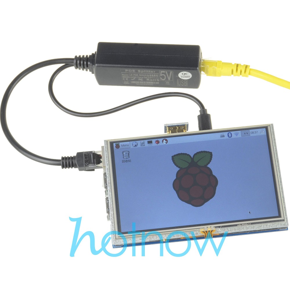 4pcs Gigabit Active PoE Splitter 5V Micro USB Raspberry Pi 3B Plus Jetson Nano