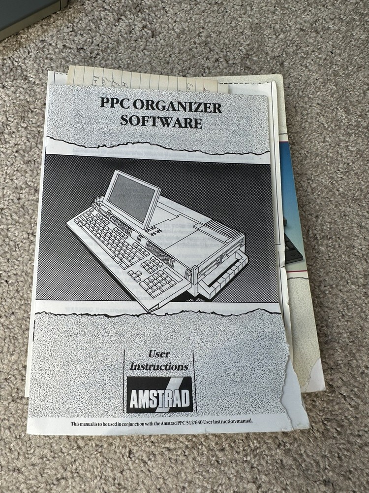 AMSTRAD PPC 640 Vintage Portable Computer