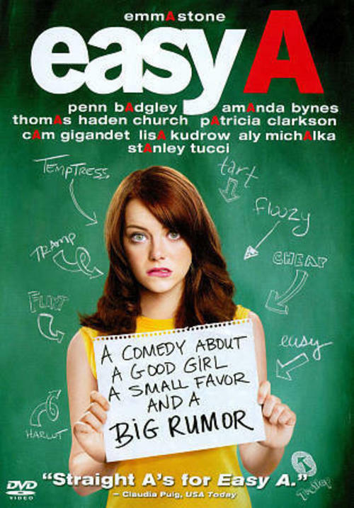 Easy A (DVD, 2010, Widescreen) NEW