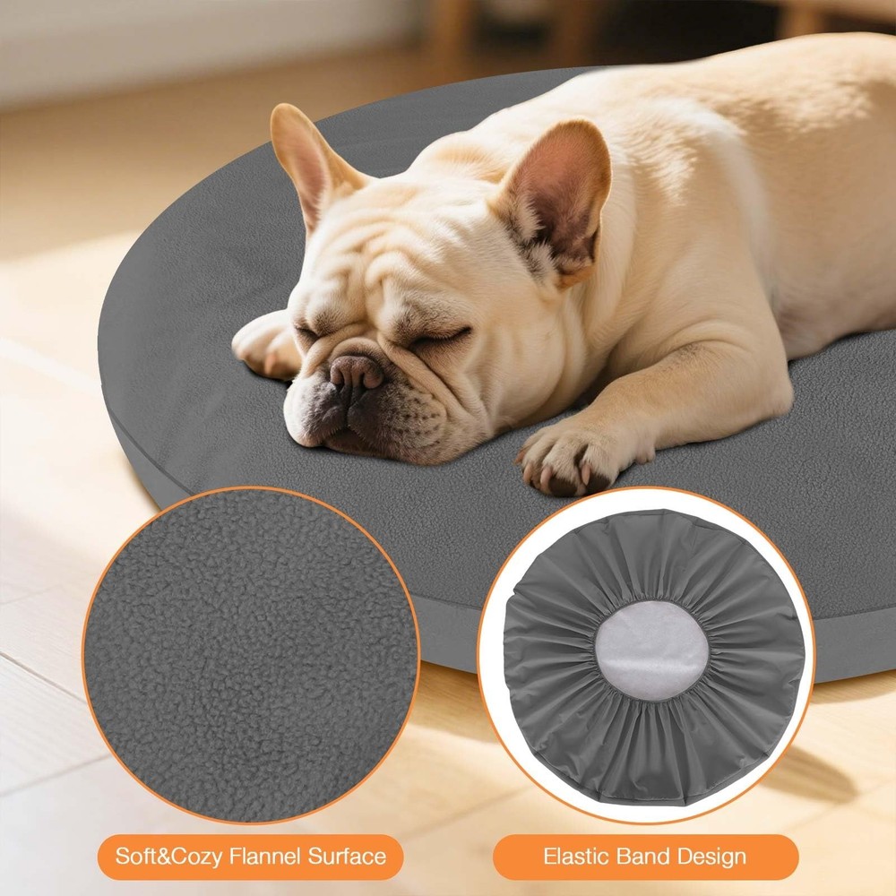 Dog Bed Covers Replacement Washable Waterproof Round Bed Protector for Donut ...