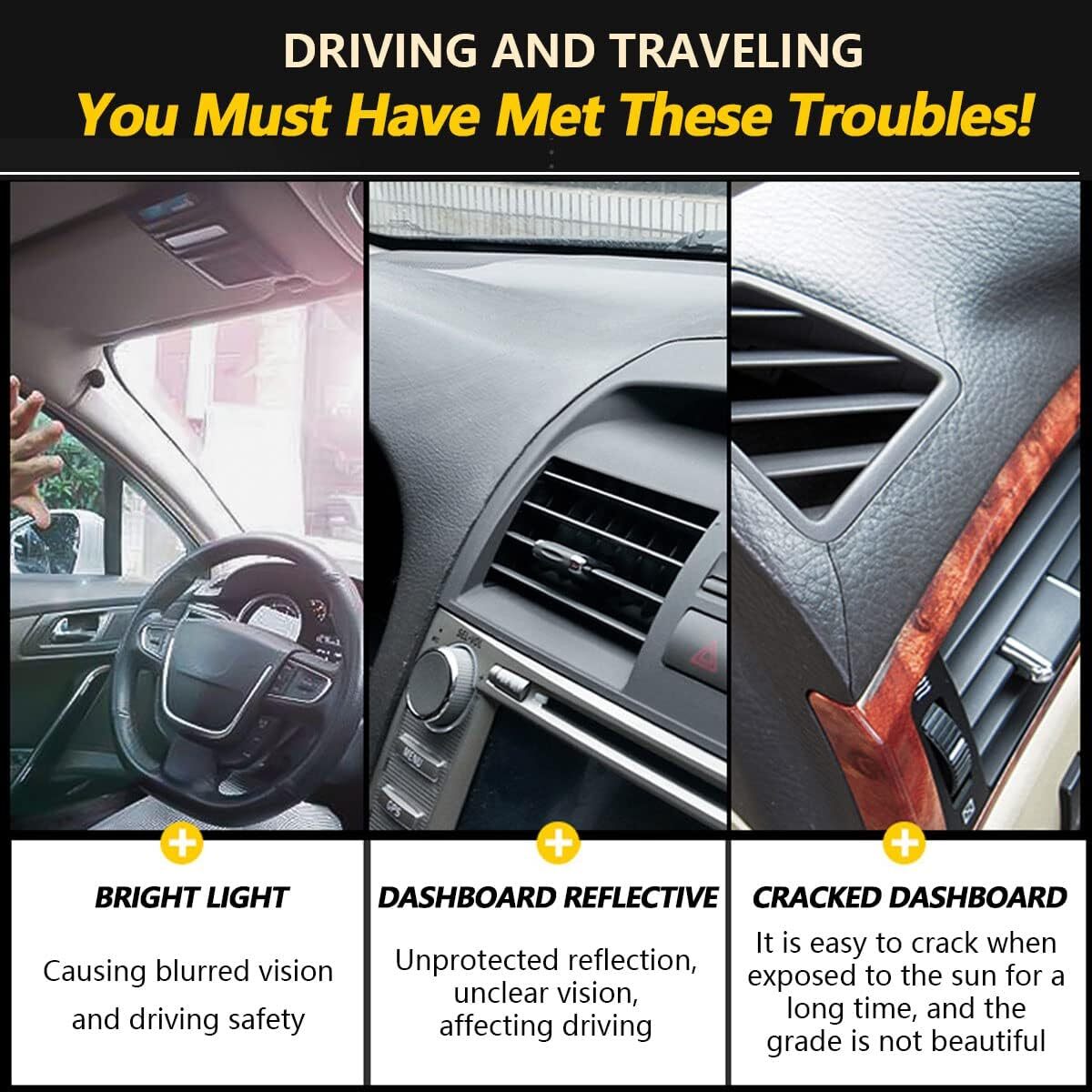 For 2007-2013 Chevy Silverado GMC Sierra Cab Dashboard Cover Dash Mat Pad Black