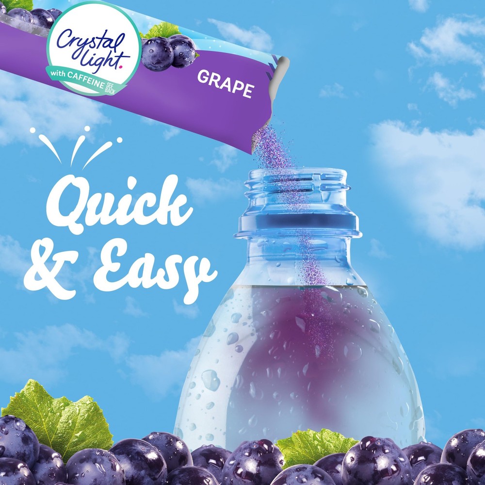 Grape Caffeine Drink Mix Packets - Convenient On-the-Go Hydration 3 Pack