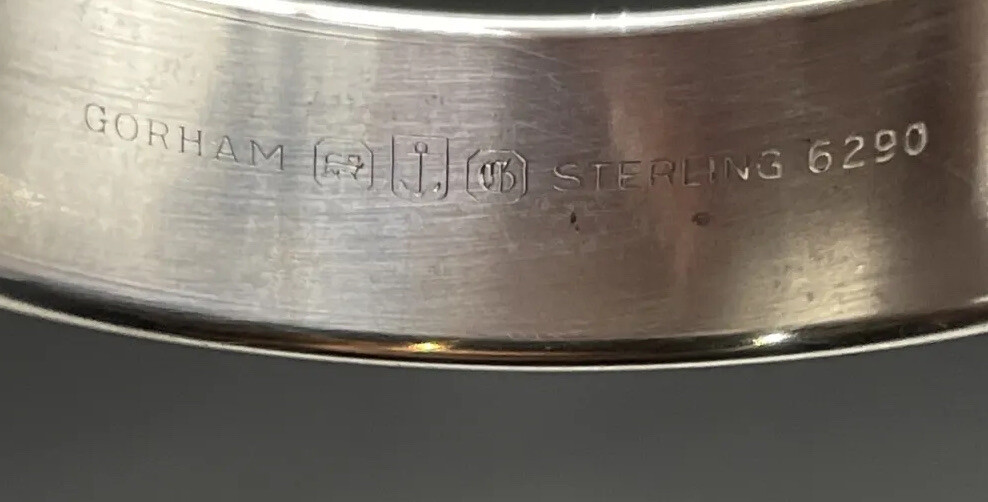 Gorham Sterling Silver Napkin Ring Name Engraved “CLARK” #6290