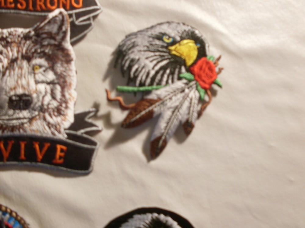 Biker Motorcycle patch collection patches embroidered for display