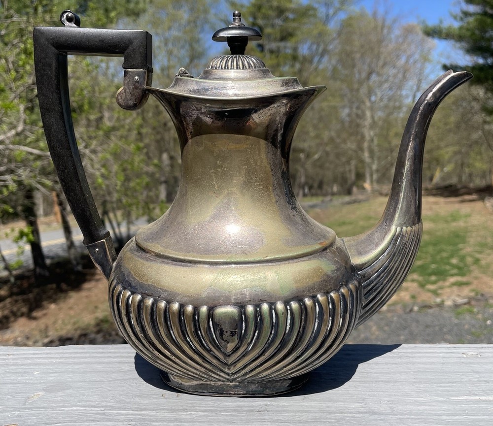 Antique Sheffield Coffee Pot John Wanamaker Silverplated Victorian / Edwardian