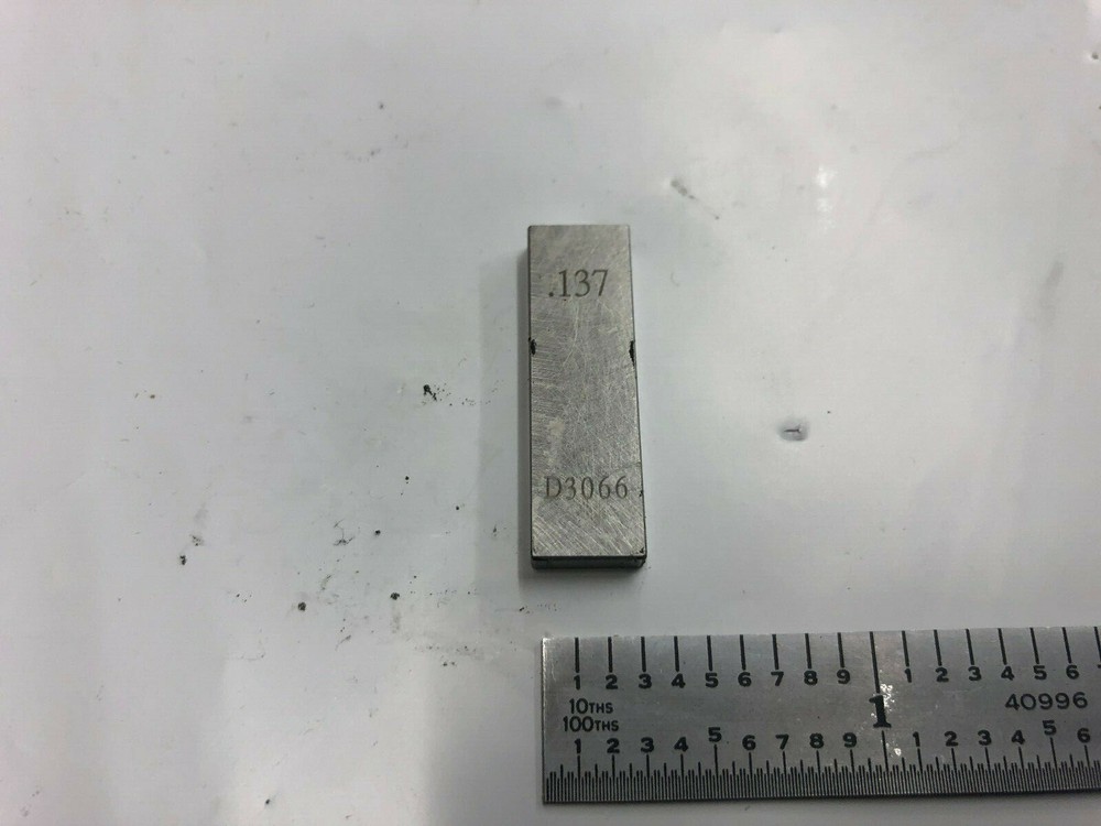 .137 Rectangle Steel Gage Block.