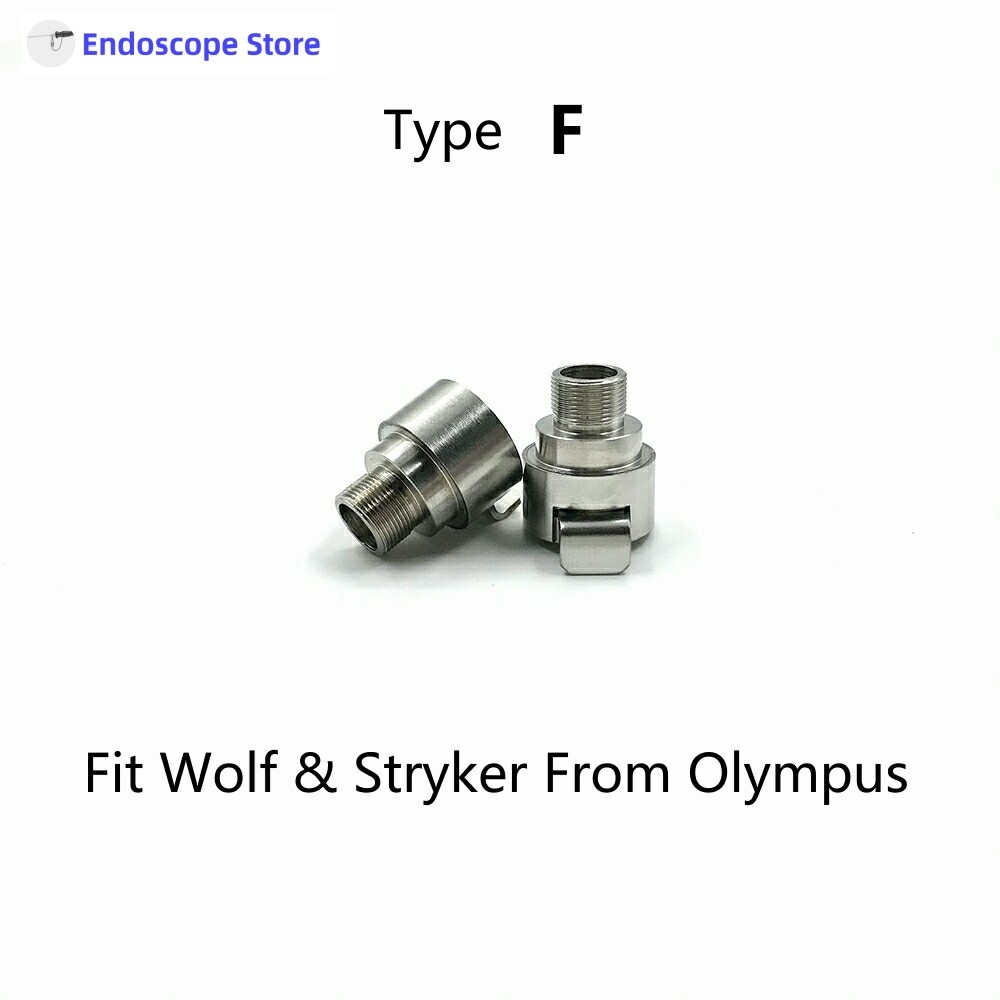 Rigid Endoscope Light Source Optical Fiber Interface Adapter Convert Connector