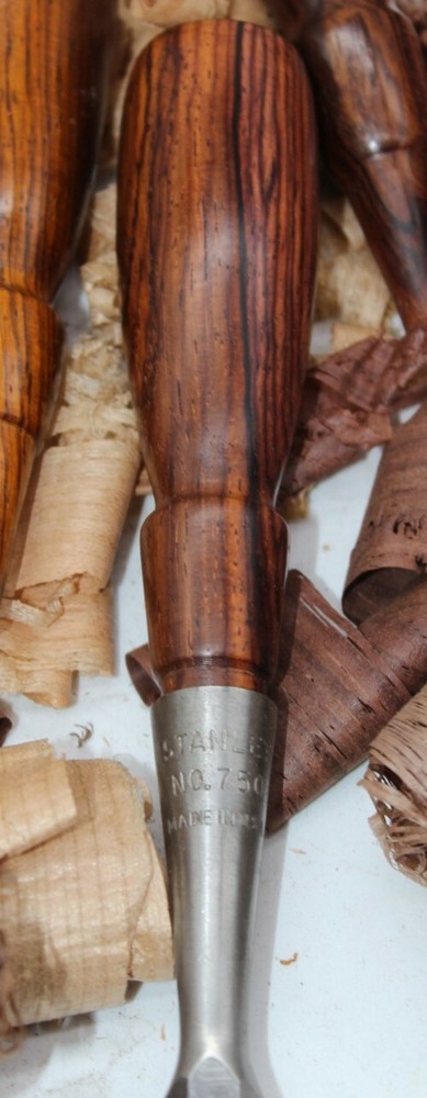 Standard Size Cocobolo Socket Chisel Handles Lie Nielsen & Stanley Each