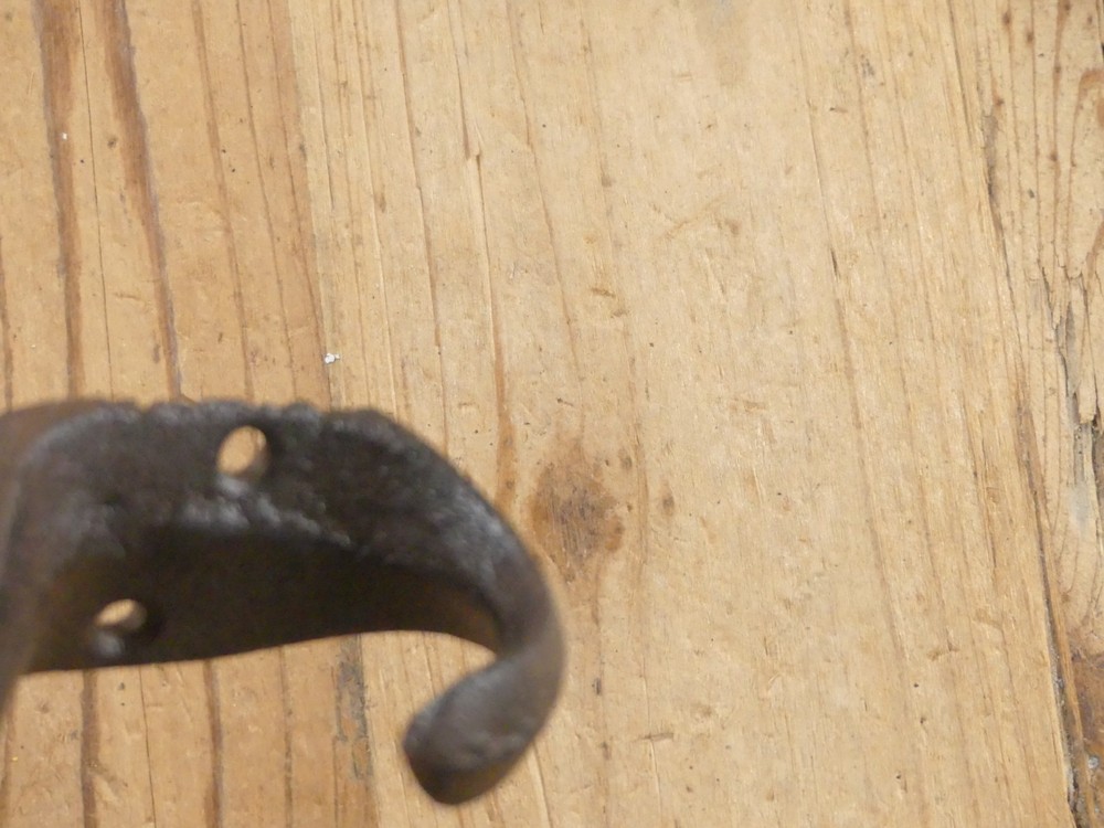 2 Coat Hooks Hat Hook **ROUGH CASTING** Hall Tree 3" Rustic Cast Iron