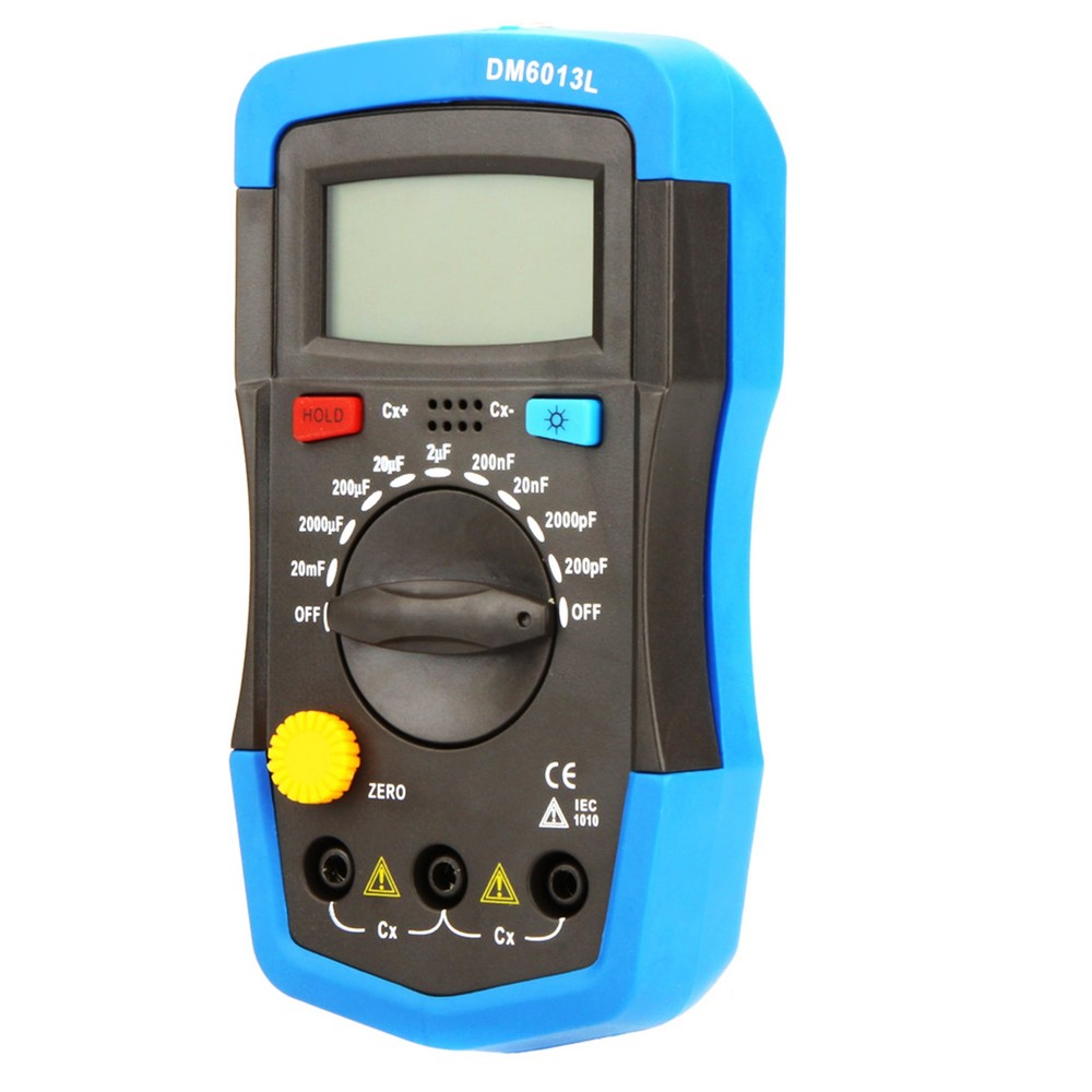 DM6013L Handheld Digital Capacitance Meter Capacitor W/ LCD Backlight P0G4
