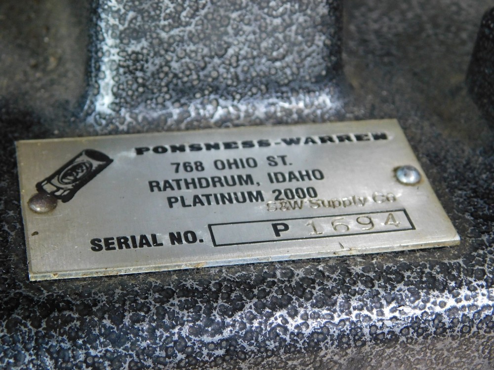 Ponsness Warren Platinum 2000 Reloading Reloader Platform, 4/73