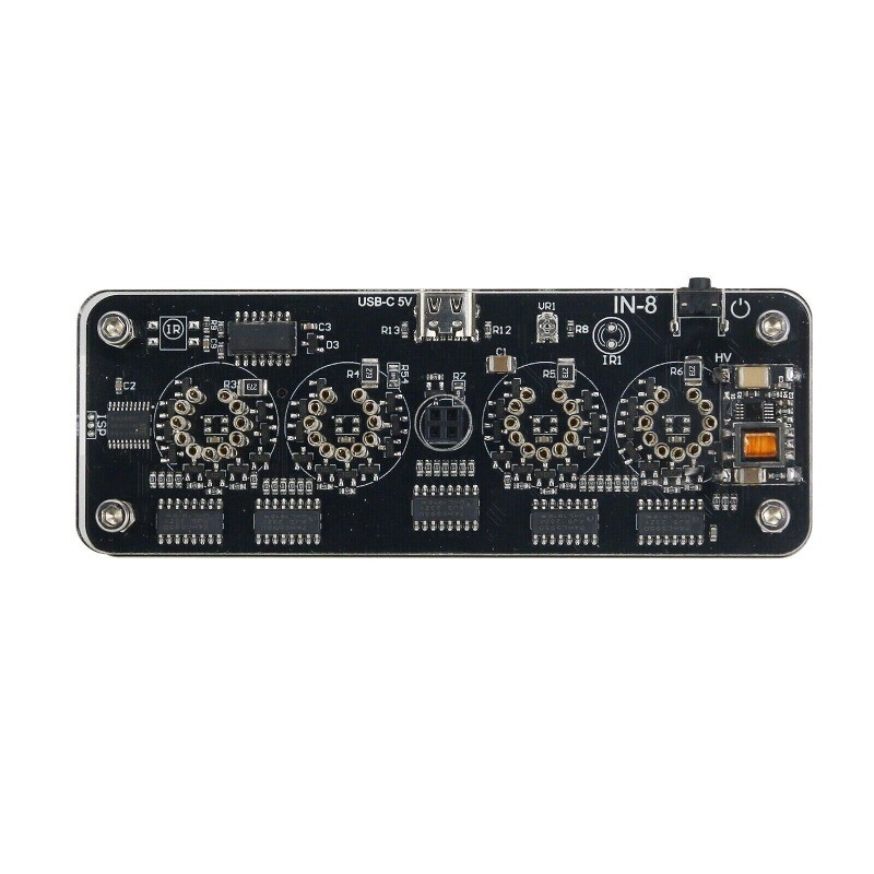 IN-8 4-Digit Nixie Clock Tube Innovative Desktop Clock Sleek Home Decor Basic US