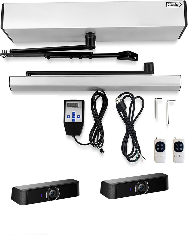 Automatic Electric Swing Door Opener with Surface-Mounted Human Detection Sensor