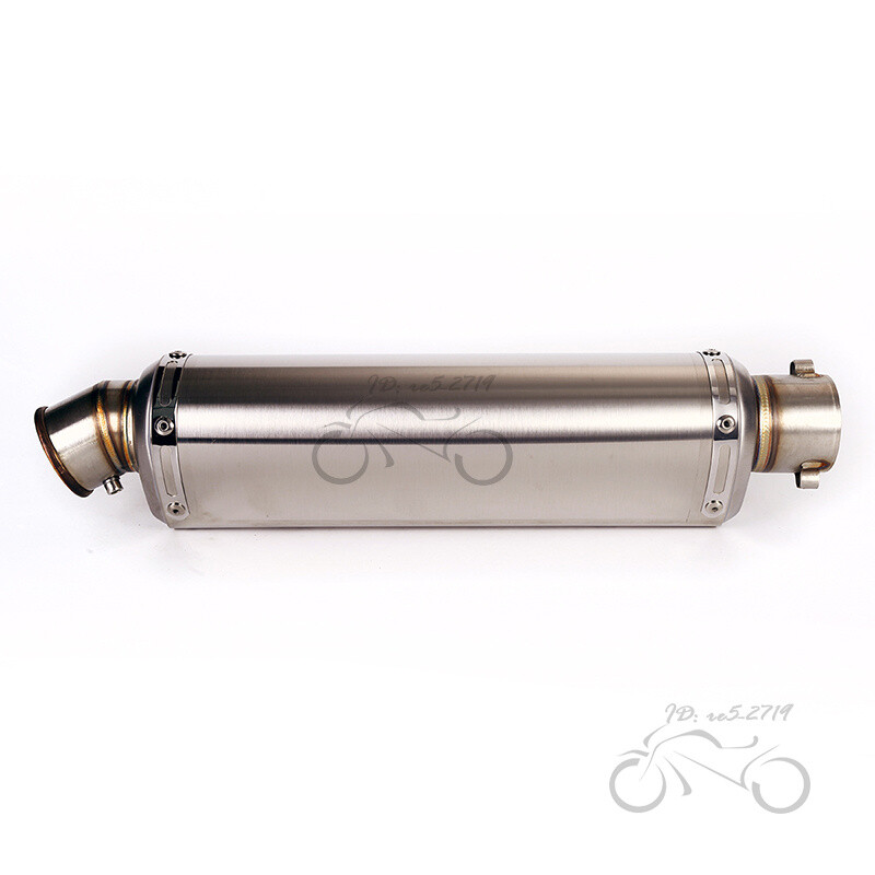 Slip on 51mm Motorcycle Exhaust Tips Muffler Tail Pipe Long 440mm with DB Killer