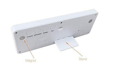 Digital 999 Days Countdown Clock Timer Magnetic Backing for Vacation White