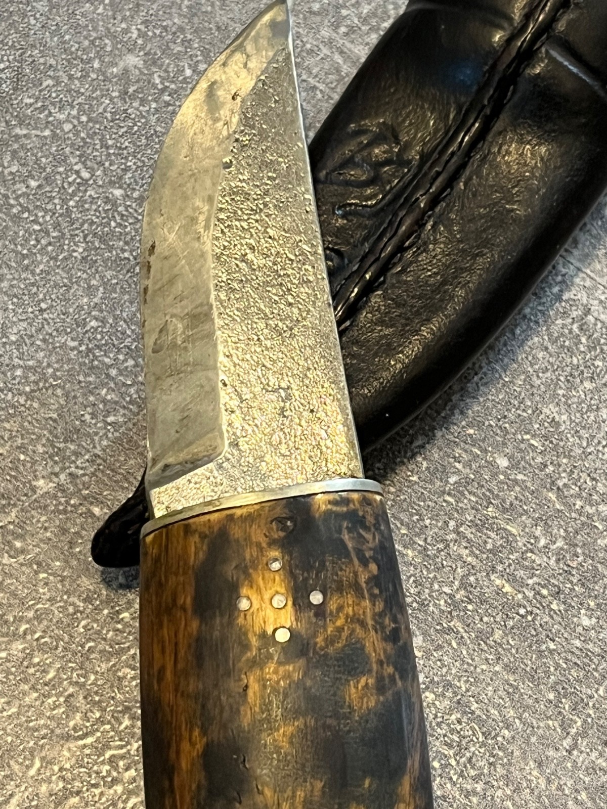 vintage swedish handmade knife puukko by BJ hunting fishing camping