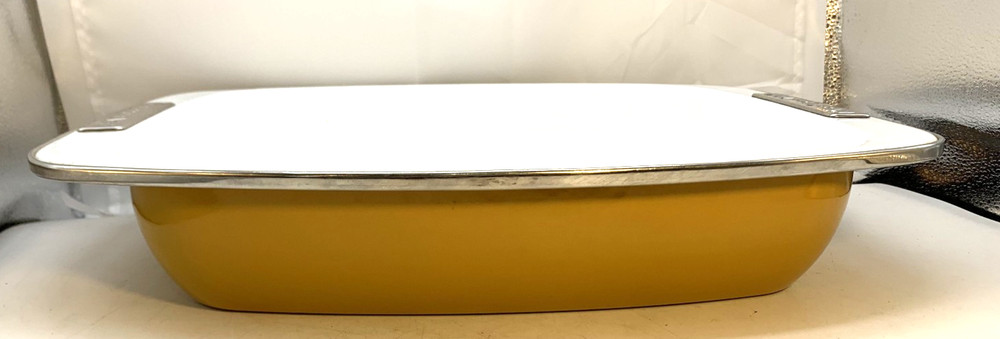 Kitchen Aid Yellow Enameled Roaster