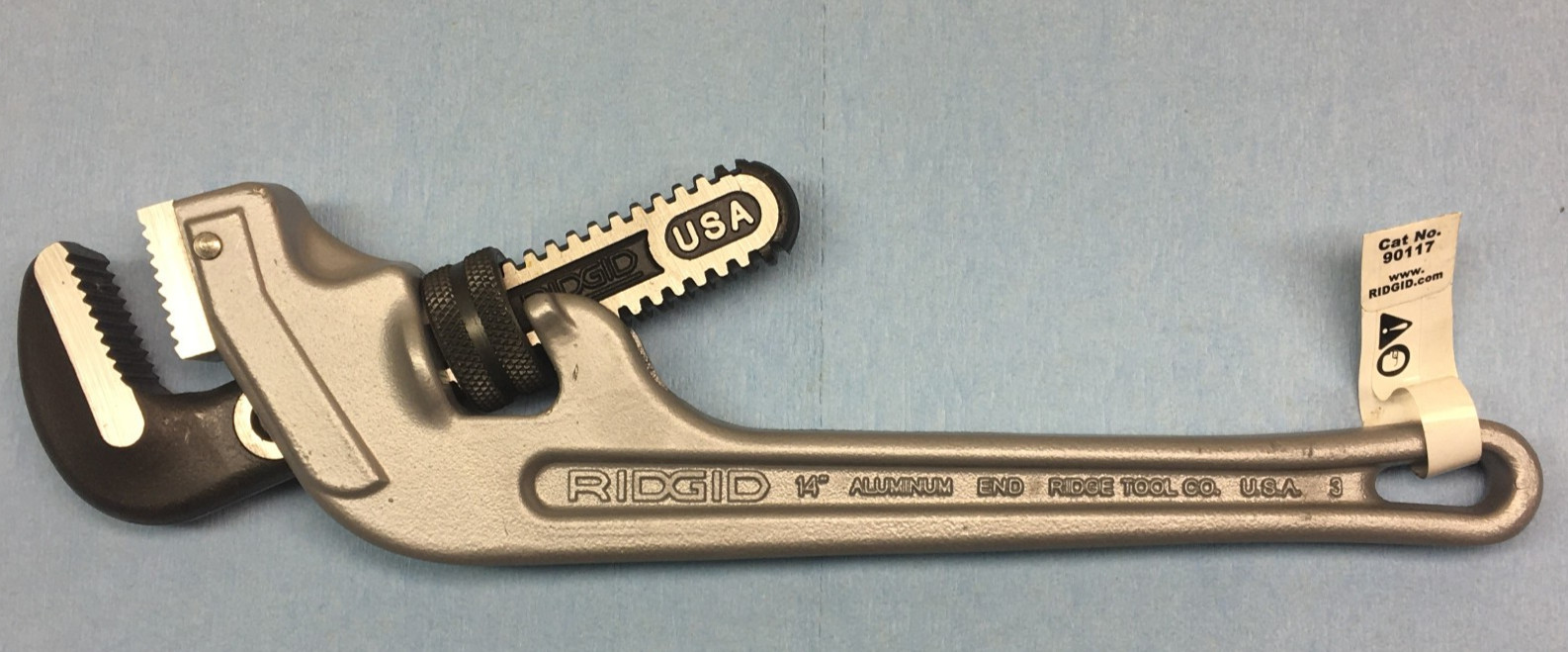 RIDGID 90117 14" ALUMINUM END PIPE WRENCH MADE IN USA