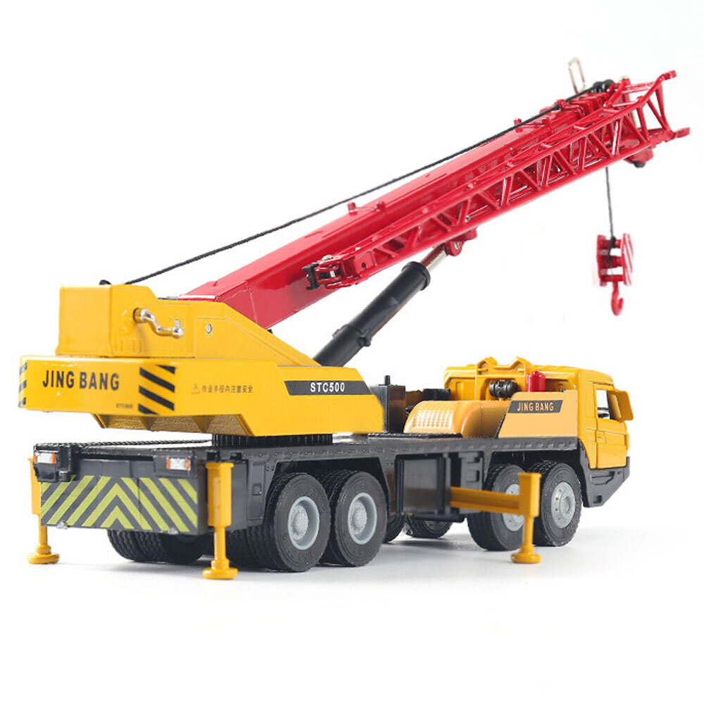 1:50 Mega Crane Truck Toy Diecast Construction Vehicle Kids Toys for Boys Red
