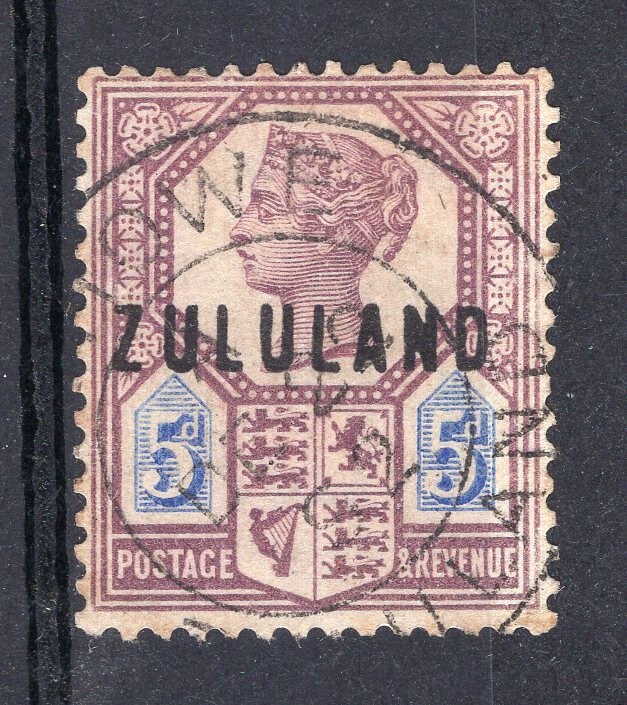 BRITISH ZULULAND, YV # 7, USED